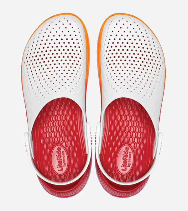 Crocs Beige / White / and Orange LiteRide Clogs Crocs Unisex LiteRide 360 Classic Comfortable Lightweight  main image 4