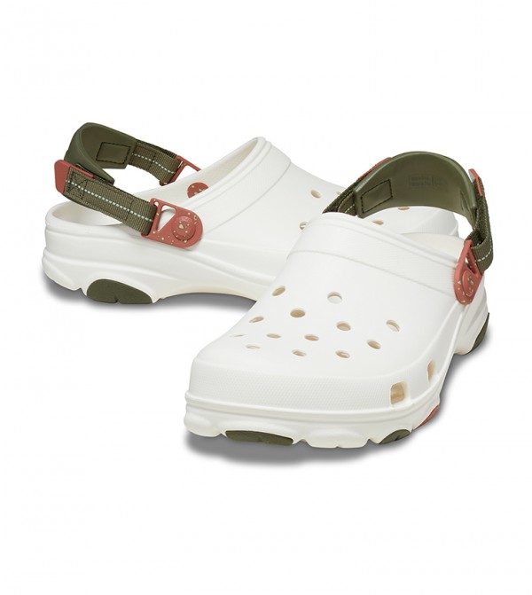 ★CROCS★ All Terrain Clog Chalk 2063400WV 206340-0WV Men's 13 M Crocs Classic All-Terrain Clogs 206340 Chalk Red