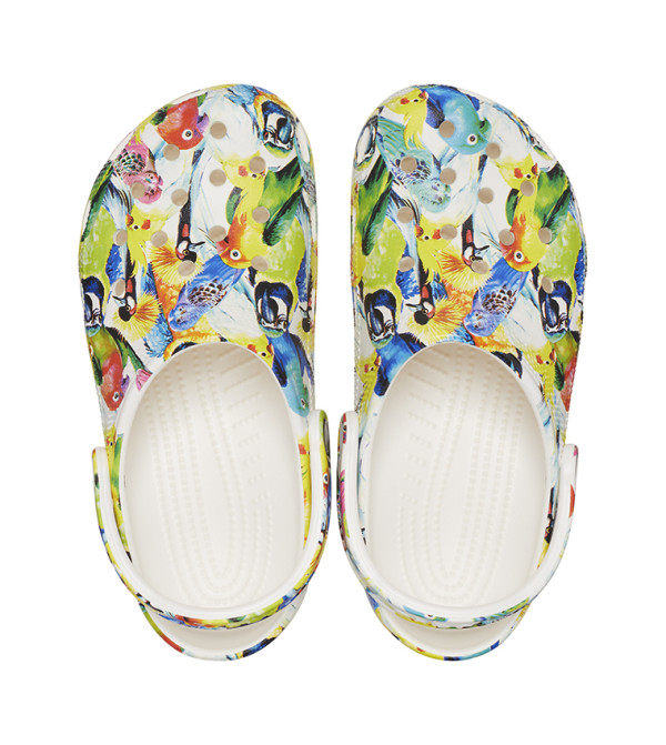 Crocs Classic Island Escape Clogs Exotic Birds Print Men\'s 8 Women\'s 10 NWT Amazon.com | Crocs Unisex Classic Lined Animal Print Clog  main image 4