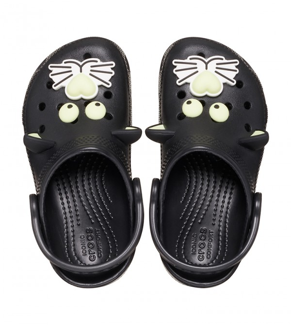Crocs | Toddlers' Classic Glow Black Cat Clog | Crocs