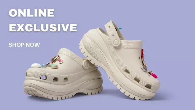 Online exclusive shoes and clogs collection at Crocsgulf